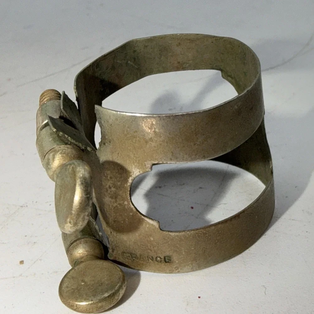VINTAGE  1950's-60's Brass CLARINET LIGATURE